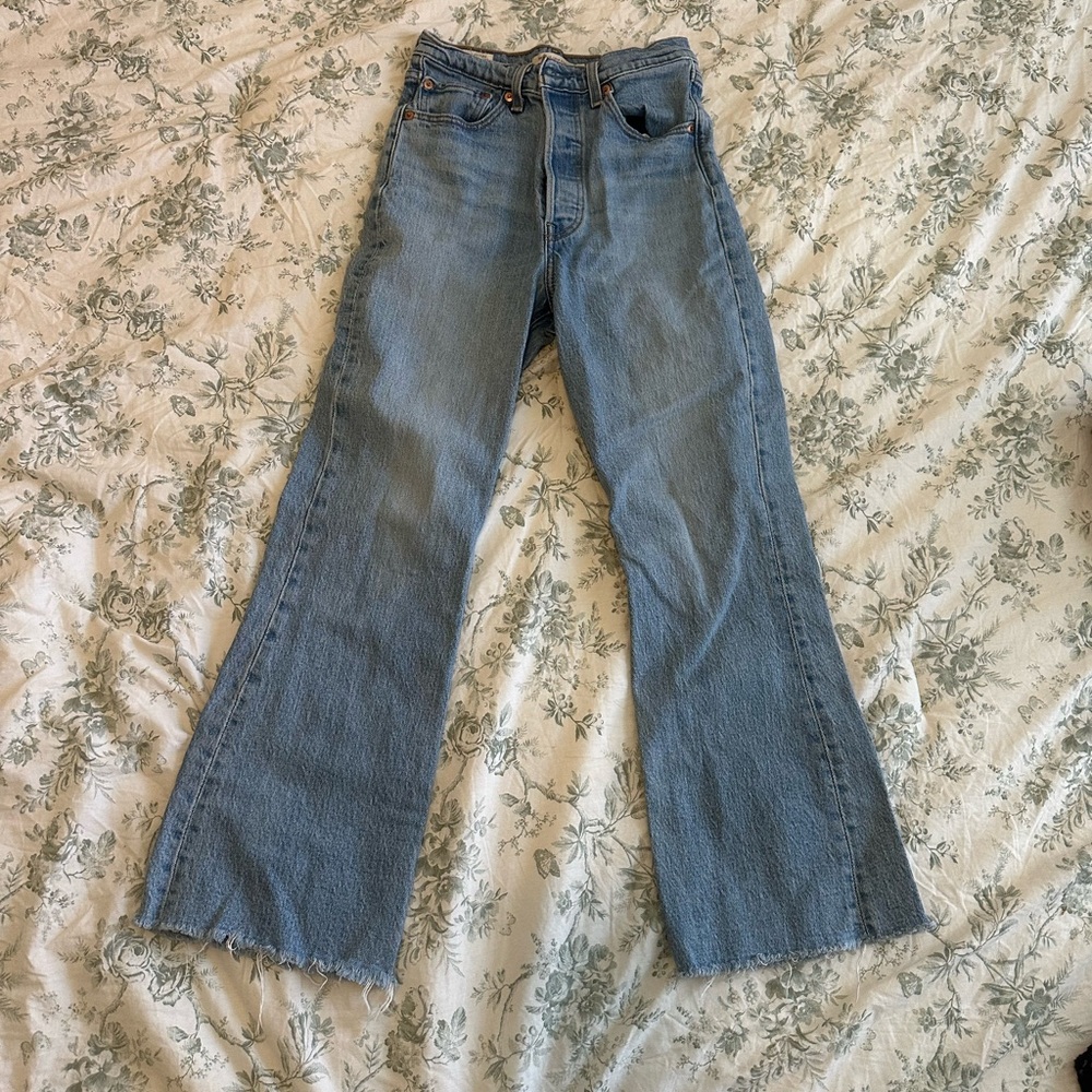 Levi's Blue Flare & Wide Leg Jeans